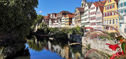 Die Neckarfront in T&uuml;bingen