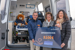 Spende an den ASB-Wünschewagen